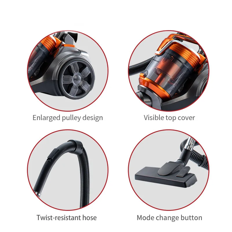 Vertical home handheld vacuum cleaner multi-functional high suction mite removal and dust removal wired vacuum cleaner - Image 4
