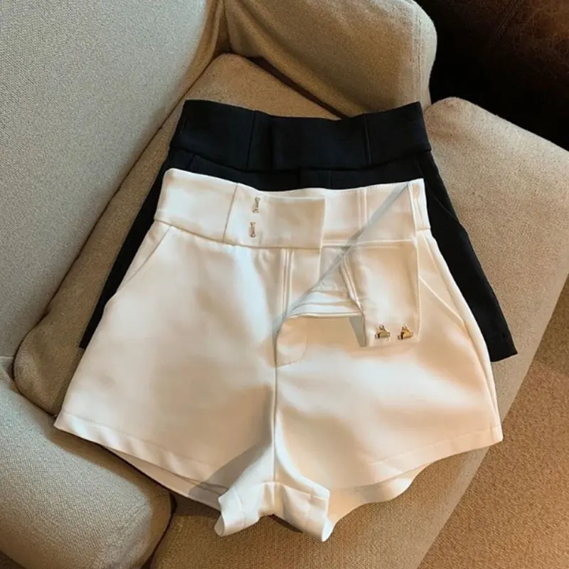 Women Shorts Mooyufon Black Shorts Women Harajuku Elegance High Waisted Shorts A Line Slim Casual Hot Girl Straight Pants Sexy - Image 3