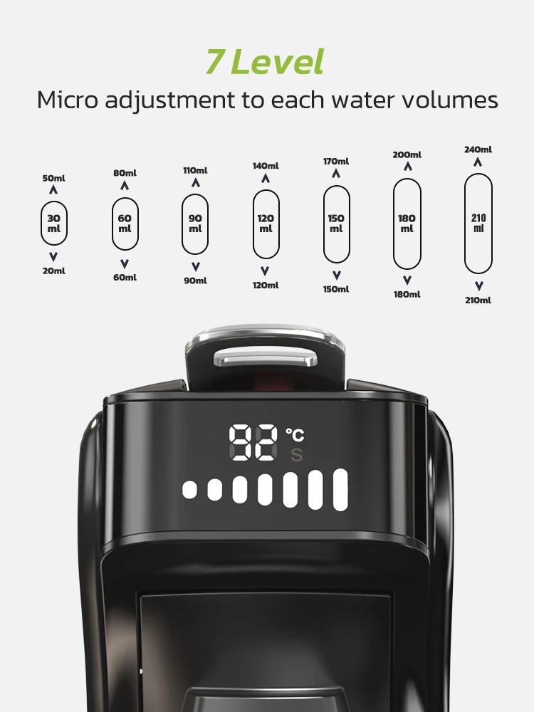 HiBREW 6in1 Capsule Coffee Machine Hot/Cold Multiple Espresso Cafetera Cappuccino Coffee Maker Dolce Gusto Nespresso Powder H1B - Image 3