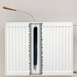 1PCS Radiator brush – 120 cm – Radiator brush with goat hair bristles – Ideal for cleaning flat radiators