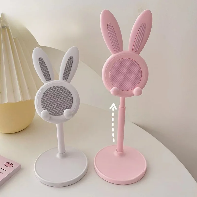 The cute Rabbit mobile phone stand desktop can lift and adjust the desktop phone accessories phone stand phone grip - Image 4
