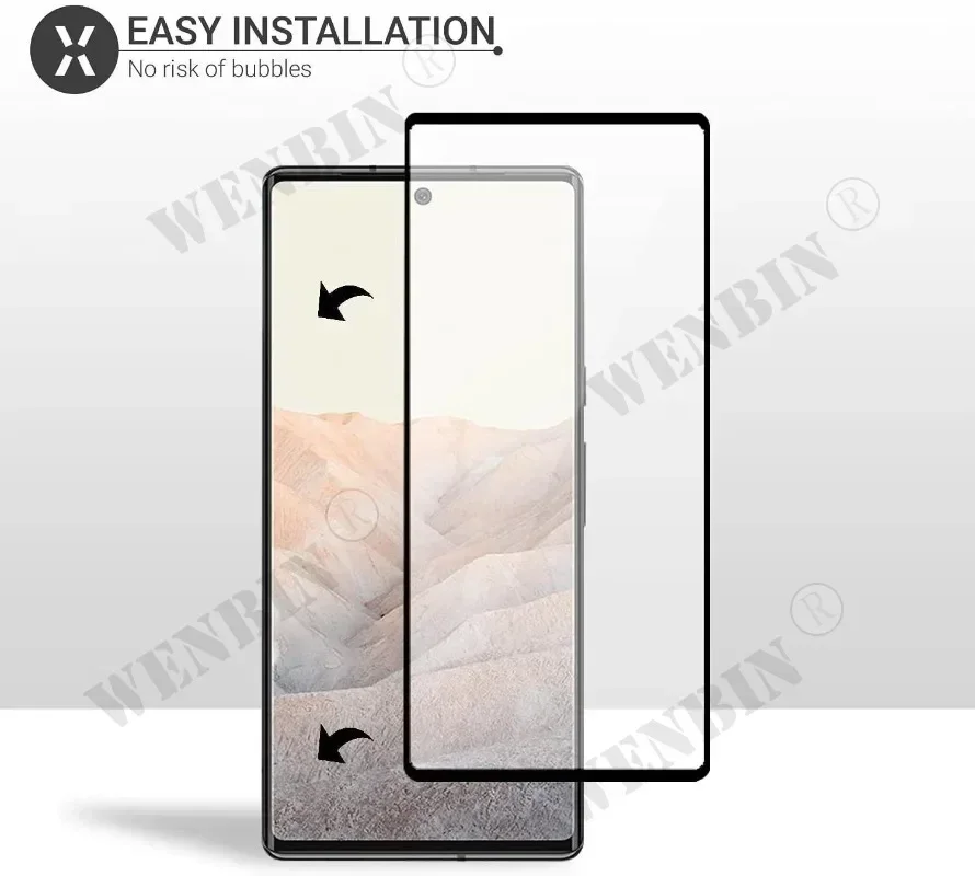 3 Pcs Tempered Glass For Google Pixel 10 9 8 7 6 Pro XL 7A 5A 3 XL Curved Full Cover Screen Protector - Image 3
