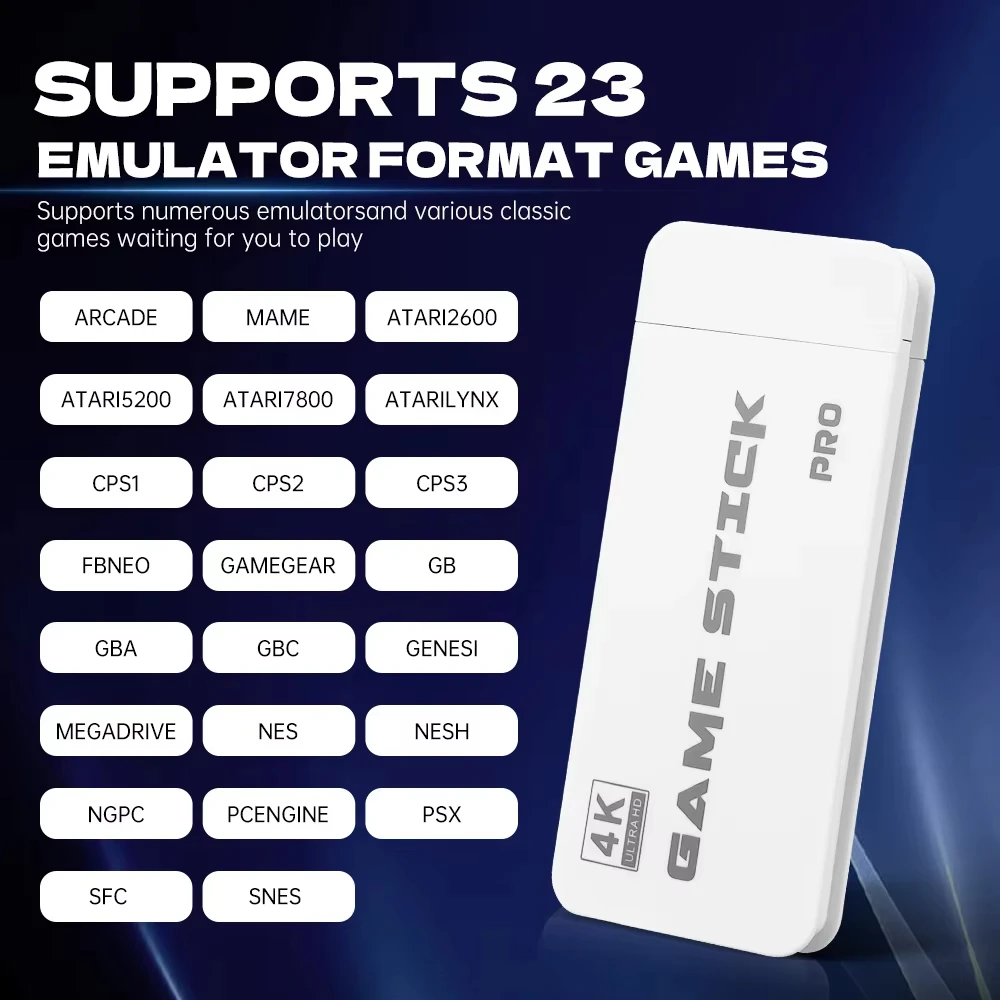 M15 4K Game Stick Mini Retro Video Game Console 2.4G Wireless Gamepad Controller Handheld Game Console 128G 30000 Games HDMI - Image 5