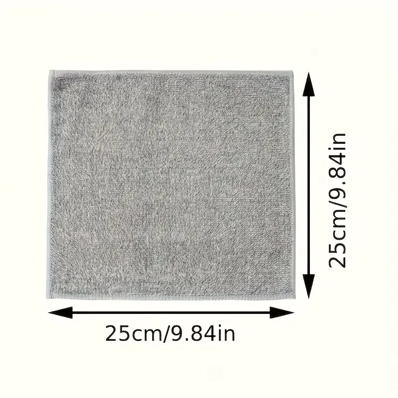 1/100PCS Gray Bamboo Charcoal Thickened Super Absorbent Dishcloth Anti-grease Kitchen Wiping Rags Microfiber Cleaning Cloths - Image 6