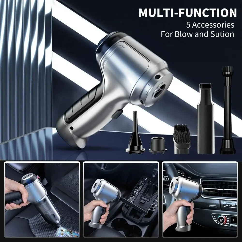 Wireless Car Vacuum Cleaner Strong Cordless Cleaner Suction Handheld Auto Vacuum Home&Car Dual Use MiniVacuum Cleaner Appliance - Image 2