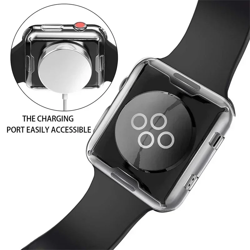 Soft TPU Screen Protector for Apple Watch 10 9 8 45mm 41mm 44mm 42mm 46mm 49mm Full Case Cover for IWatch Ultra 7 SE 6 5 4 3 2 - Image 3