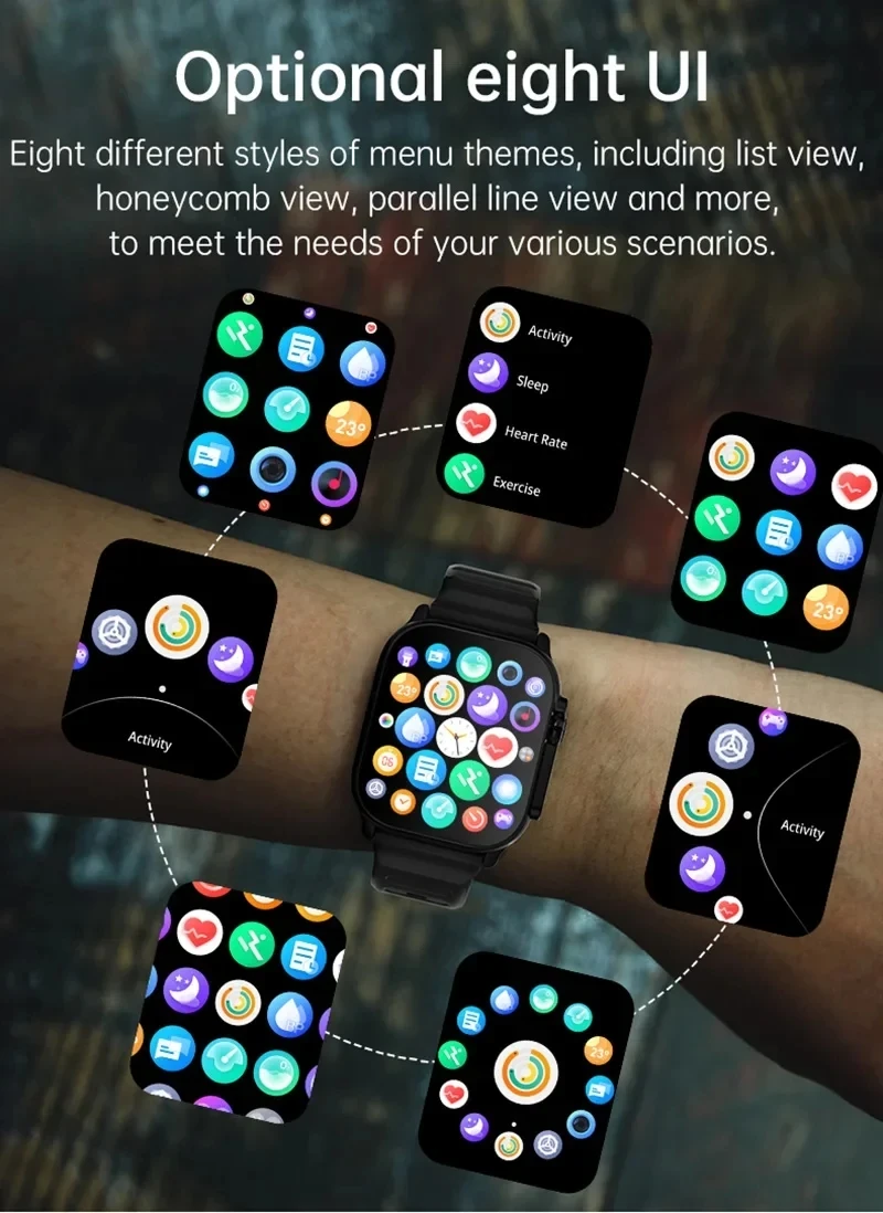 Original T900 Ultra 2 Smart Watch 49mm Men Women Bluetooth Call BT Music Game Wireless Charging NFC Smartwatch For Android IOS - Image 3