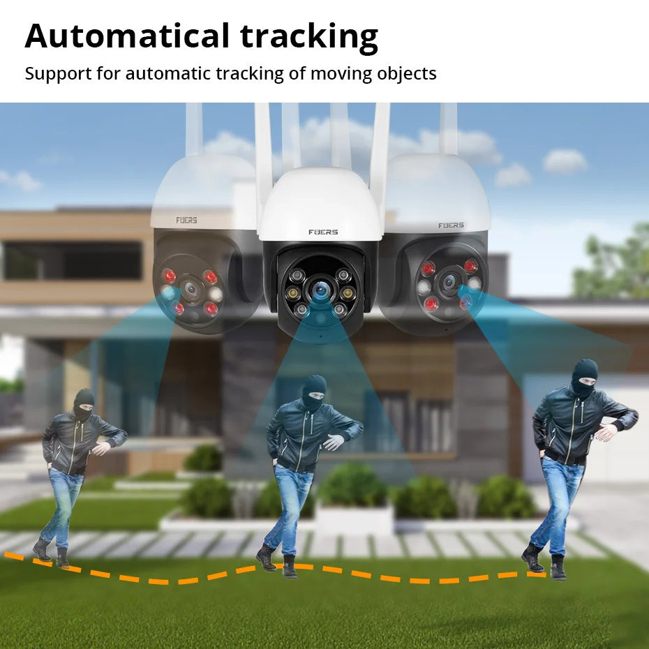 Fuers 8MP 4K IP Camera Tuya Smart Outdoor Home Security Auto Tracking AI Human Detection Camera WIFI CCTV Surveillance Camera - Image 2