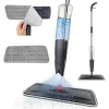 Spray Mop,Microfiber Spray Mop for Floor Cleaning Wet Dry, 360 Degree Spin Dust Home Kitchen Hardwood Floor Flat Mops with 700ML
