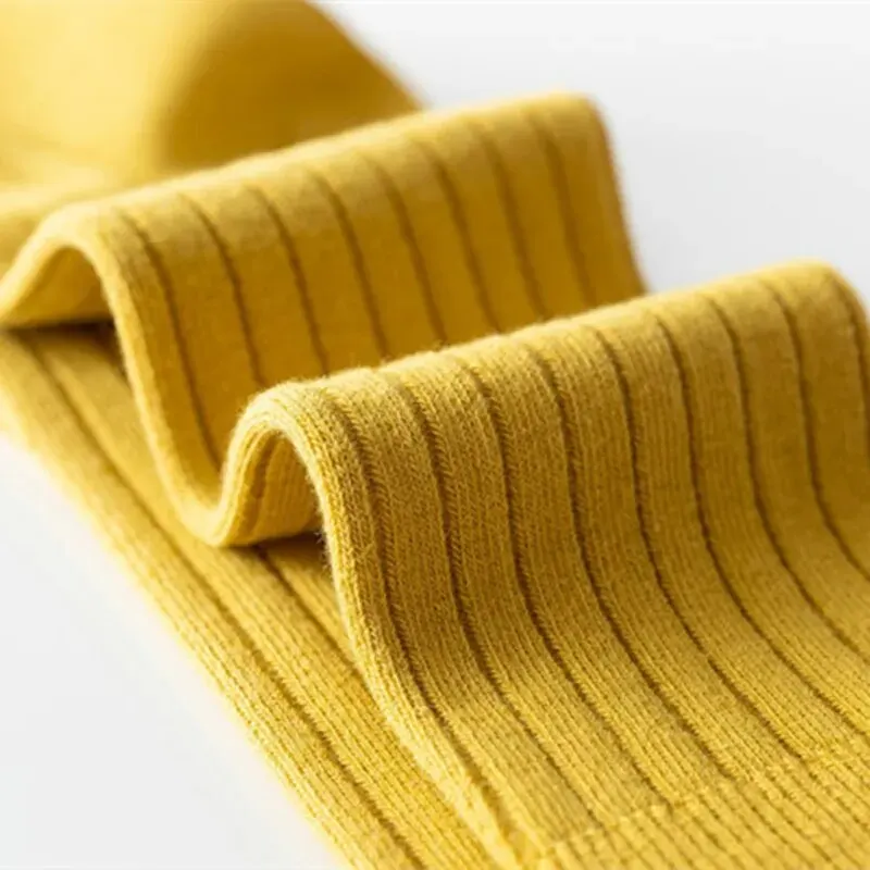 3Pairs/Lot Baby Knee High Socks Kids Girls Boys Soft Cotton Long Sock Cute Spanish Stripe Solid Children Socken For 0-8Years - Image 6