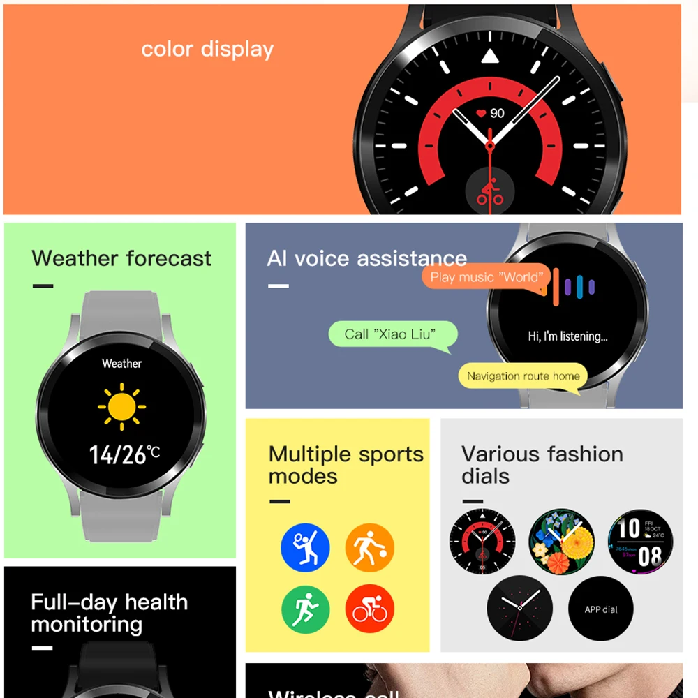 2025 New Bluetooth Call Smart Watches Pro 1.32” Inch 160*160 Custom Dials Sport Men And Woman Health Monitor Smartwatch For Man - Image 3