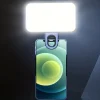 Mini Rechargeable Selfie Fill Light – 3 Color Modes, Adjustable Brightness, Clip-on LED Light for Mobile Phones & Computers
