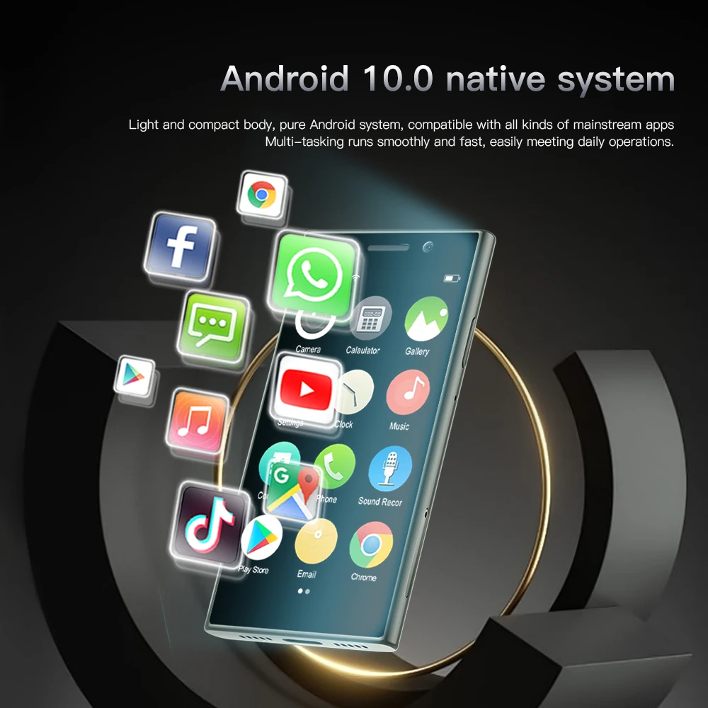 SERVO S24 MINI Android Smartphone 4G Network 2 SIM standby Play Store Face Unlock 3.0" Color Screen Mini Card Smart Mobile Phone - Image 4