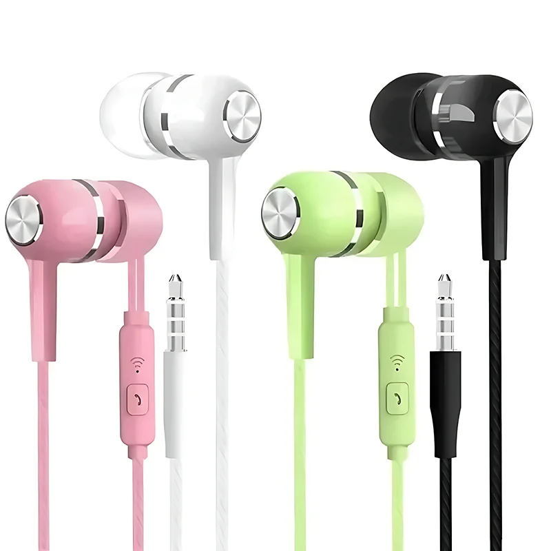 3.5mm Wired Earphone In Ear Headset HIFI Heavy Bass Earbuds Monitor Sports Headset Stereo Music Gaming Headphone With Microphone - Image 2