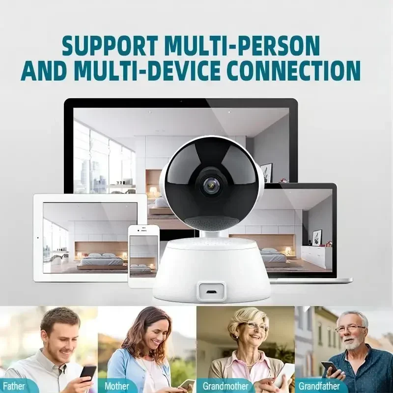 8MP 4K Smart Mini WiFi IP Camera Wireless Intelligent Auto Tracking Two-Way Audio Baby Pet Monitor Surveillance Camera For Home - Image 6