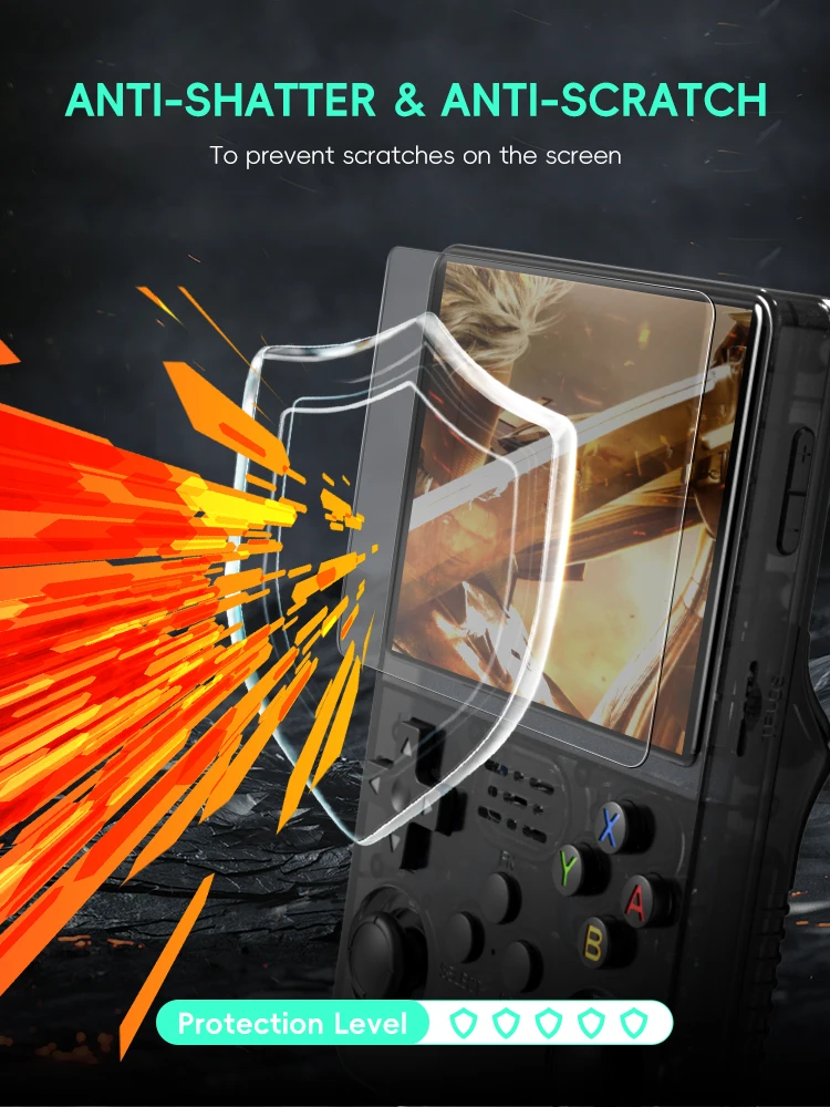 DATA FROG R36S Screen Protector Tempered Glass Protector for R35S RGB20S Retro Handheld Game Console Accessories - Image 6