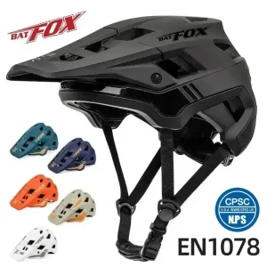 BATFOX Bike Helmet men’s bicycle helmet MTB casco bicicleta Mountain bike casco ciclismo hombre Matte black cycling helmets