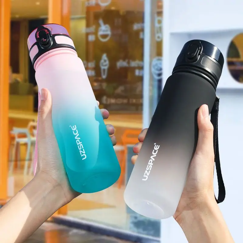 Hot Sale 500/1000ML Sports Water Bottle Shaker Outdoor Travel Portable Leakproof Drinkware Tritan Plastic Drink Bottle BPA Free - Image 2