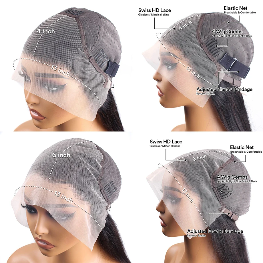 Curly Human Hair Wigs For Women Water Wave Lace Front Wig 13x4 13x6 Lace Frontal Deep Wave Wig 100% Human Hair Hd Lace Wigs - Image 5