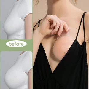 FINETOO Reusable Invisible Push Up Bra Nippe Cover for Women Sexy Seamless Self-Adhesive Lift Up Stickers Bra Strapless Lingerie