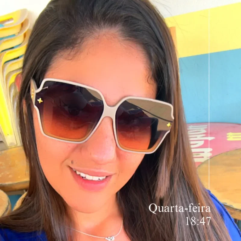 Fashion Square Frame Sunglasses for Women Luxury UV Protection Large Frame All-Match DS-8052-1 - Image 2