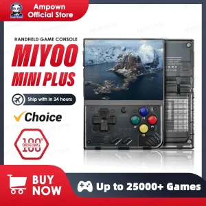 MIYOO Mini Plus Portable Retro Handheld Game Console V2 Mini+ IPS Screen Classic Video Game Console Linux System Children’s Gift