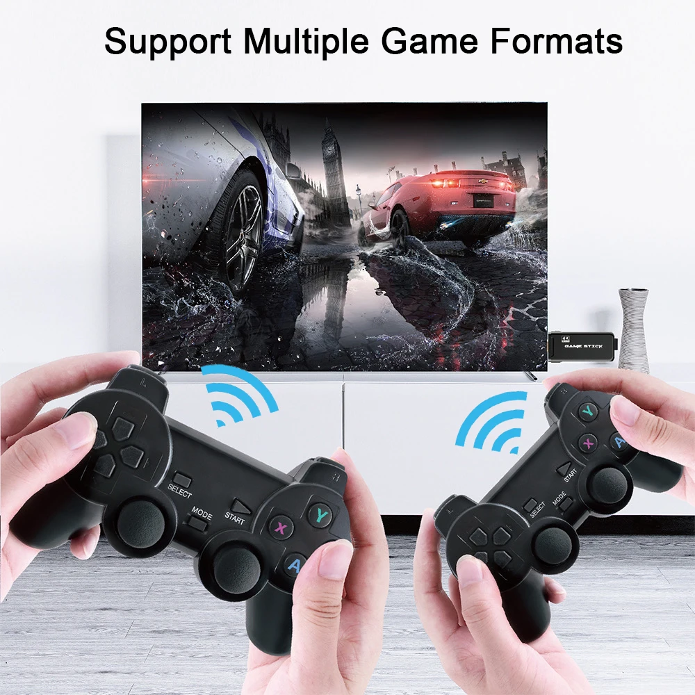 BOYHOM 4K HD Video Game Console 2.4G Double Wireless Controller Game player M8 20000 Games 64GB Retro Games Boy Christmas Gifts - Image 2