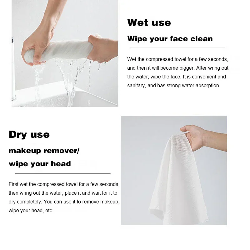 10PCS Set Compressed Towel Travel Quick-Drying Towel Trip Disposable Hotel Washable Cloth Towel Napkin Washcloth Outdoor Travel - Image 3
