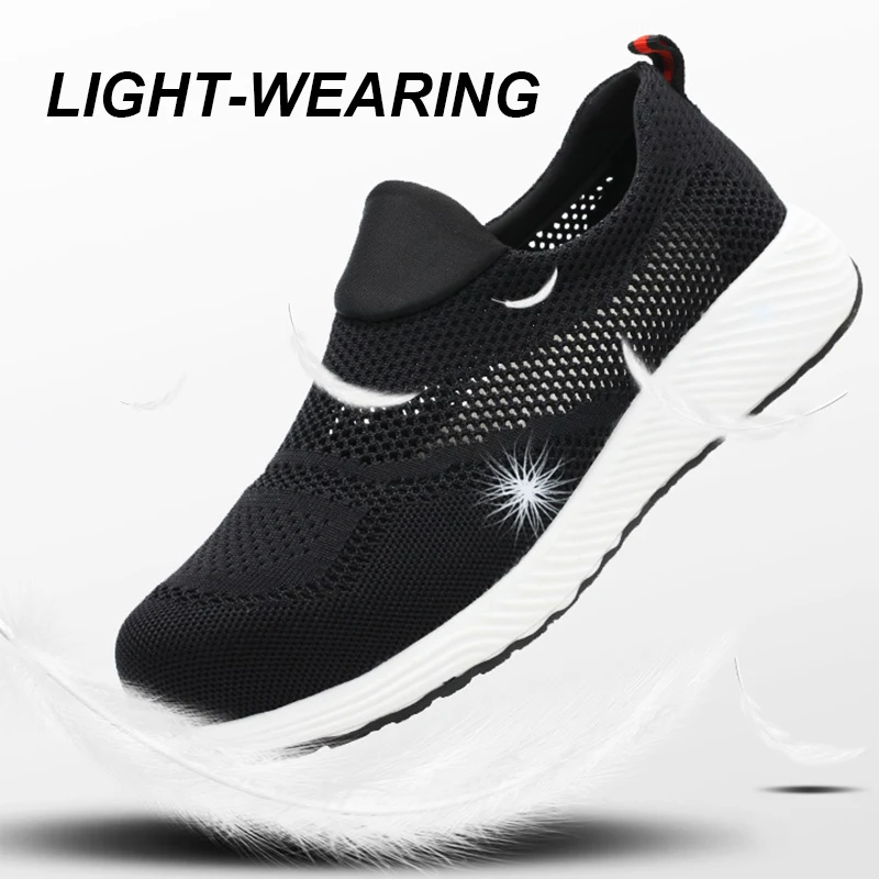 Summer Mesh Lightweight Work Sneakers Steel Toe Men Women Work Safety Shoes Breathable Construction Shoes Work Boots Footwear - Image 6