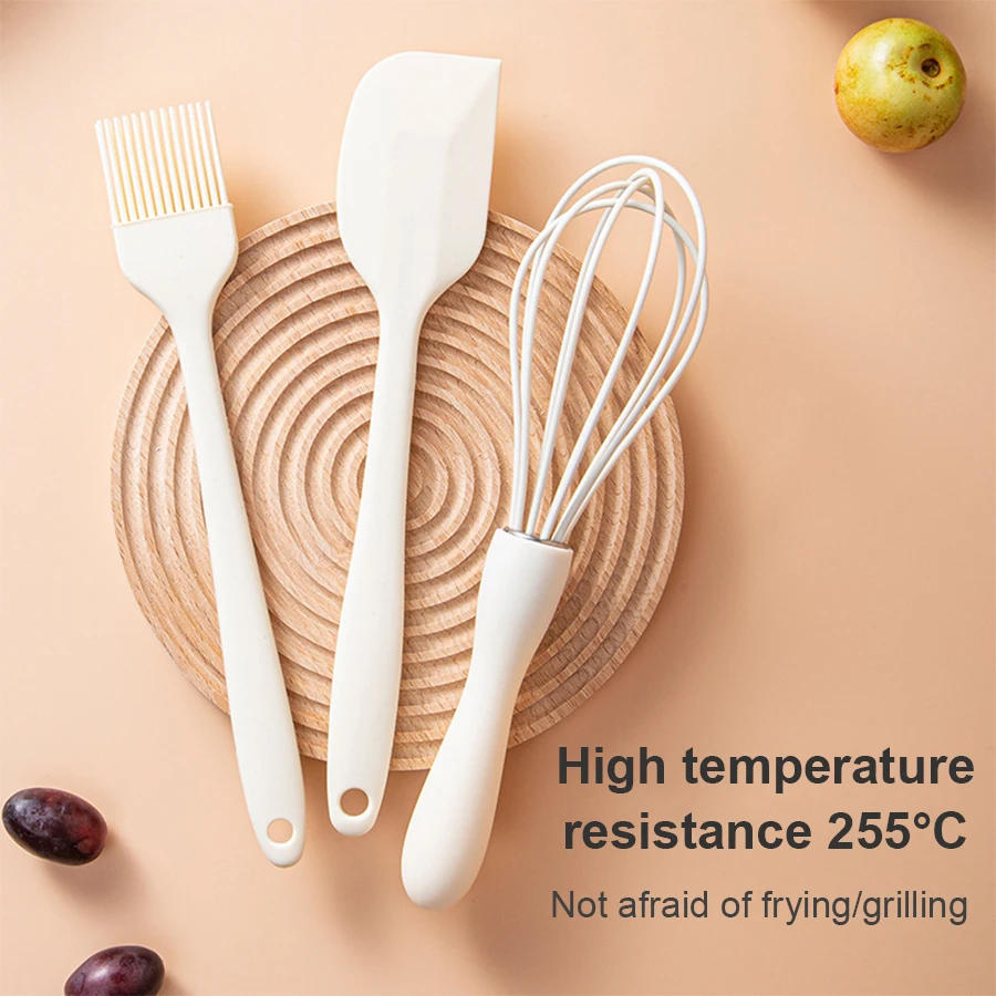 Silicone Baking Set Cake Cream Spatula Scraper Kitchen Household Egg Whisk Barbecue Oil Brush Gadget Kitchen Supplies - Image 3