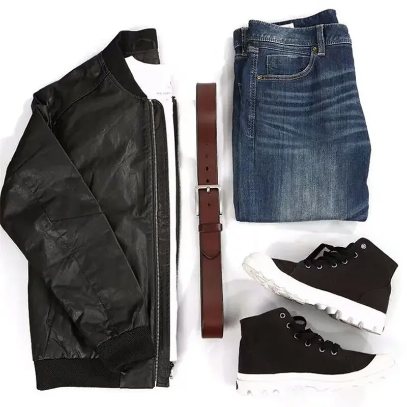 New Business Leisure Men's Alloy Square Pin Buckle Belts Male Famous Brand Luxury Designer Pu Leather Jeans Belts for Men - Image 4