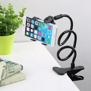 70cm 360 Clip Mobile Phone Holder Stand Portable Flexible Lazy Bed Desktop Bracket Smartphones Desk Bed Mount Stand Base Support