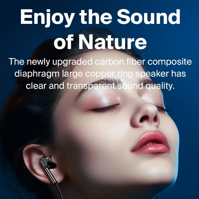 EARDECO 3.5mm/Type-C Noise Canceling Headphone Wired Headphones Bass Hifi Wired Earphone Earbuds Stereo Mic Earphone with Wire - Image 2
