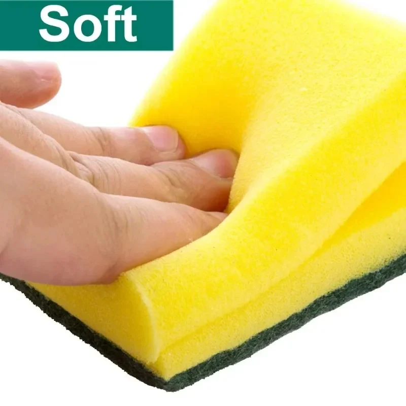 Double sided magic sponge for motorcycles, pots, and kitchens - heavy-duty grease cleaning sponge - Image 5