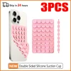 Double Sided Silicone Suction Cup Phone Case Detachable Stand Silicone Rubber Sucker Pad For Selfies And Videos Fixed Pad