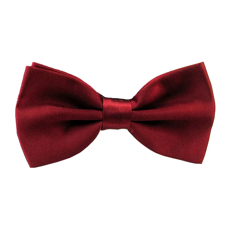 Classic Men Bowtie Boys Grils Children Bow Tie Fashion Solid Color Green Red Black White Green Wedding Ties Accessories - Image 5