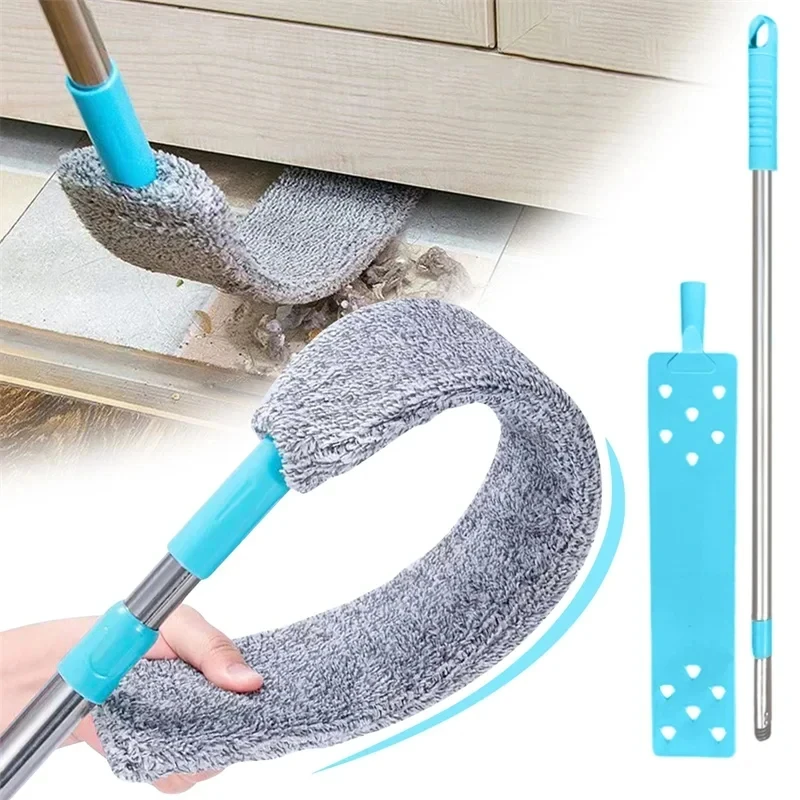 Telescopic Long Handle Broom For Home Blinds Dust Microfiber Brushes To Install Easy To Use Household Cleaning Tools - Image 2