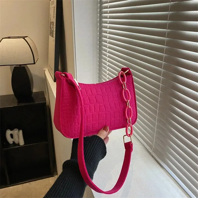 Popular Retro Gentle Temperament Small Square Bag 2024 Autumn Shoulder Handheld Fashion Casual Yankee Underarm Small Square Bag - Image 6