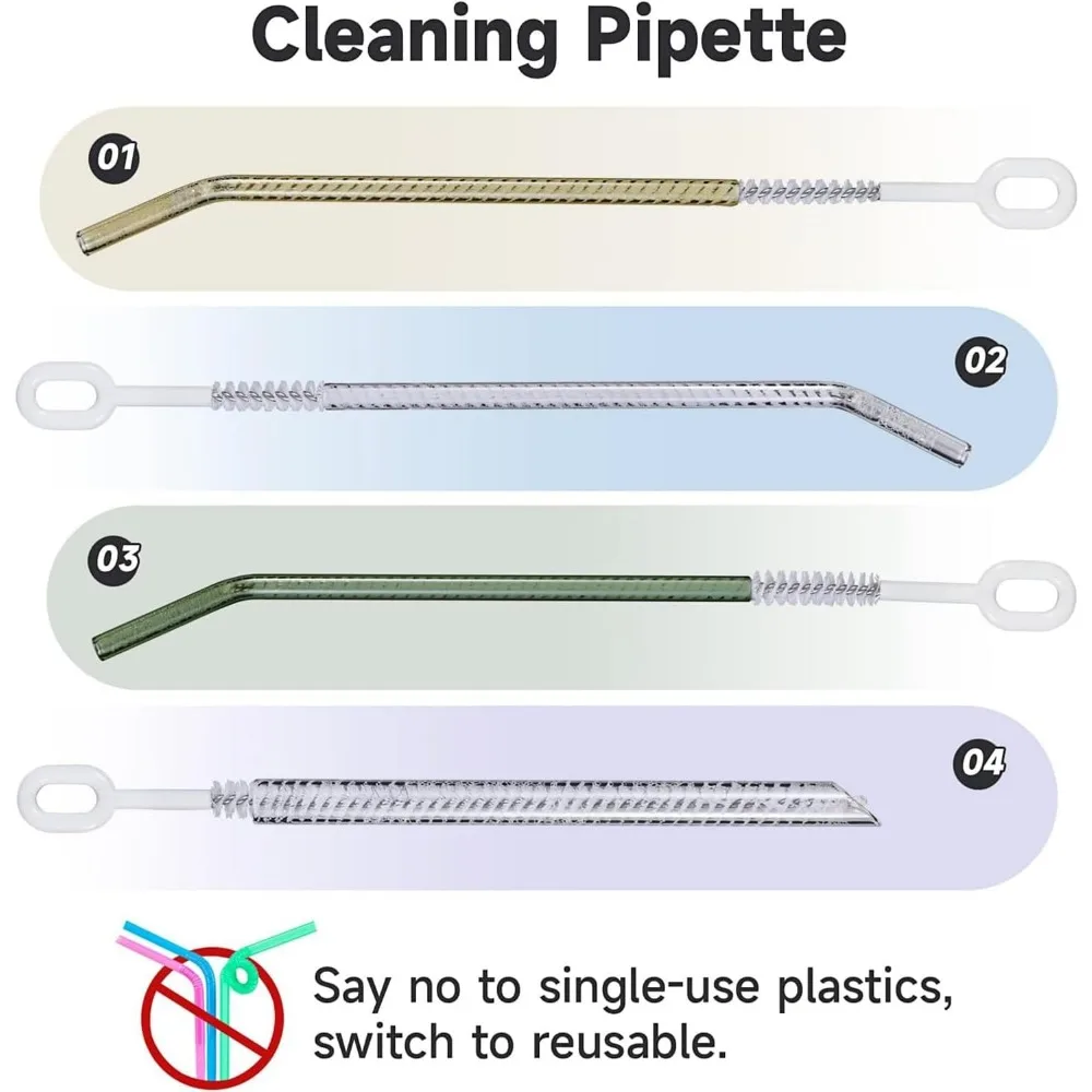 Heavy-Duty Straw Cleaning Brushes for Stanley Tumbler, 6mm & 10mm Straw Cleaning Brush for different straw sizes - 4 Pack - Image 3