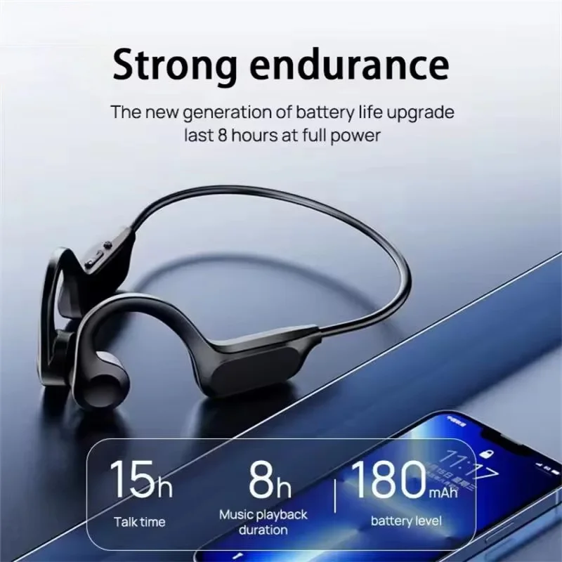 Wireless Earphone Bone Conduction Sport Swimming Bluetooth Compatible Headphone Hand-free With Mic For Running X7 Earbuds - Image 4