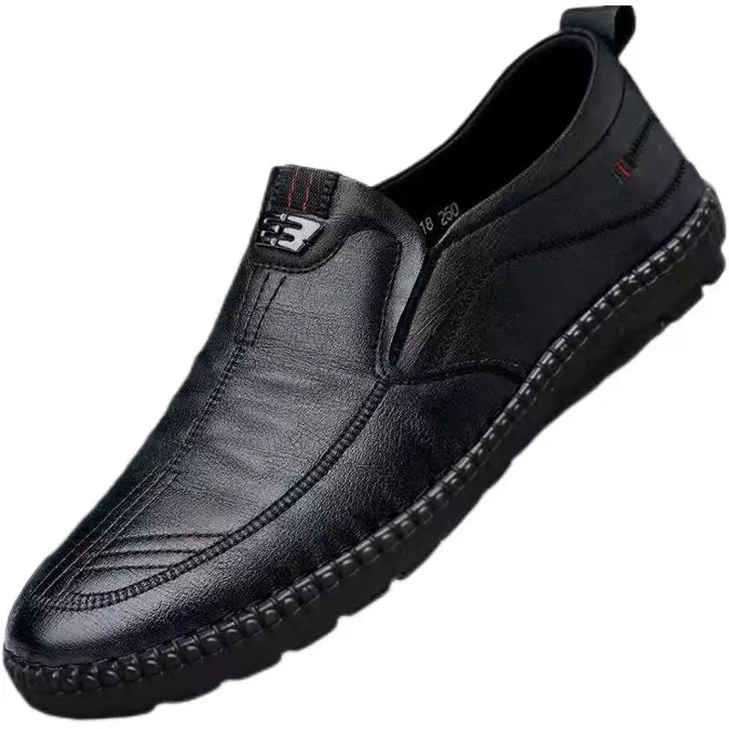 Mens PU Leather Loafers Non Slip Walking Flats Breathable Outdoor Slip on Casual Shoes for Male Work Office Driving Sneakers2 - Image 4