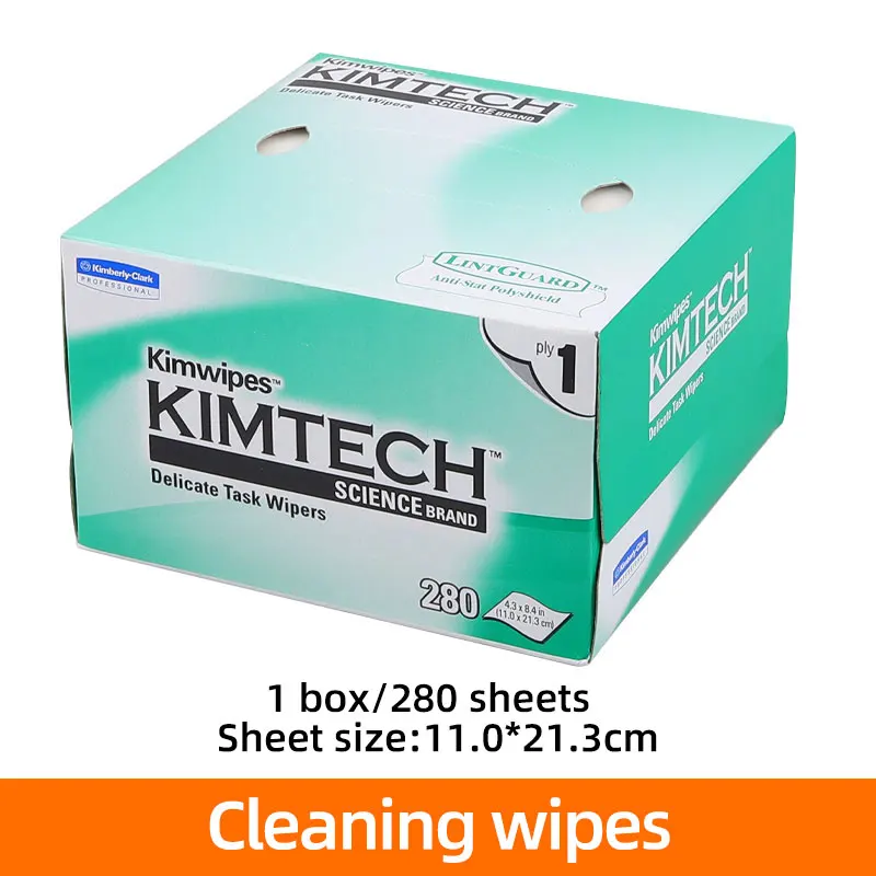 280pcs/box Optical Fiber Cleaning KIMTECH Dustfre Paper Fiber Optic Cleaning Wipes Box For Optic Fiber Cleaner - Image 2