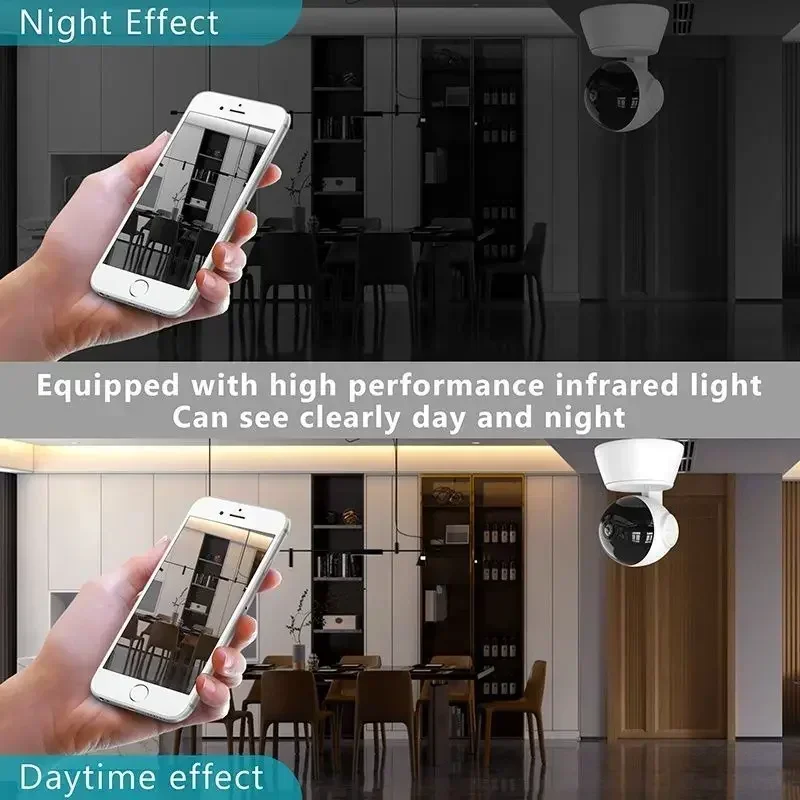 8MP 4K Smart Mini WiFi IP Camera Wireless Intelligent Auto Tracking Two-Way Audio Baby Pet Monitor Surveillance Camera For Home - Image 3