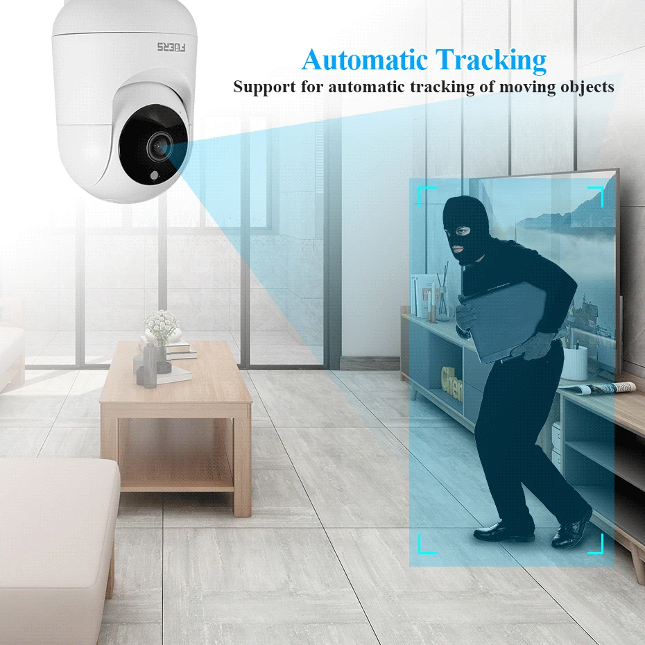 Fuers 5MP WiFi Camera Tuya Smart Home Indoor Wireless IP Surveillance Camera AI Detect Automatic Tracking Security Baby Monitor - Image 2