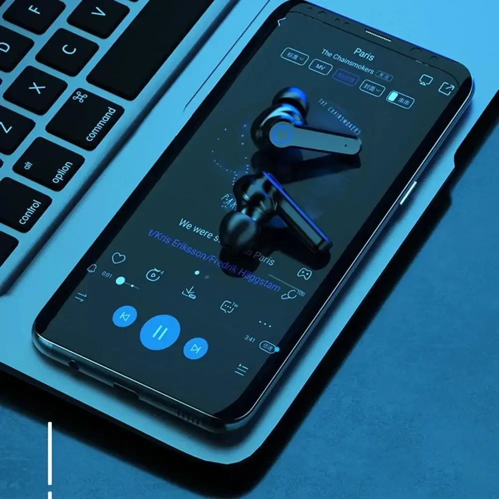 Original M19 Bluetooth Headset Wireless In-Ear Sports Intelligente Touch Led Displaymirror Warehouse Charging Treasure Earphone - Image 3