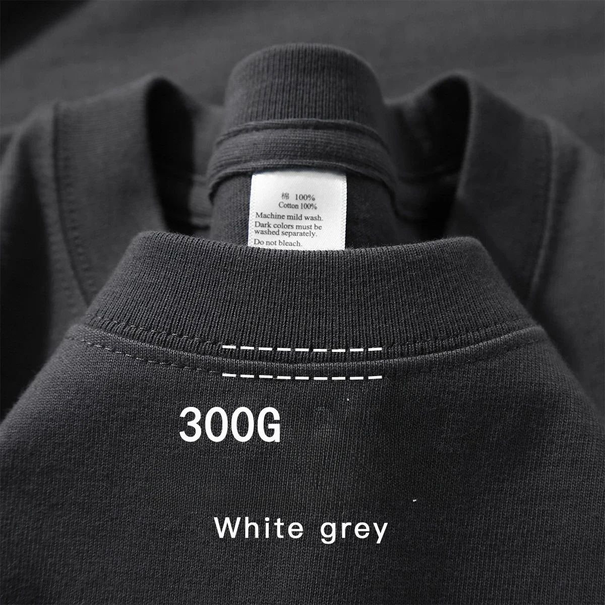 300g Cotton T Shirts Men Short Sleeved Heavyweight Summer Round Neck Loose Breathable Shirt for Men Women Basic Tee - Image 4
