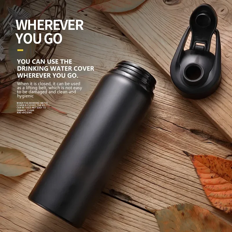 Metal Portable Water Bottle Leakproof Reusable Outdoor Sports Cup for Cycling Hiking Gym Halloween Gift Christmas Gift Travel - Image 2