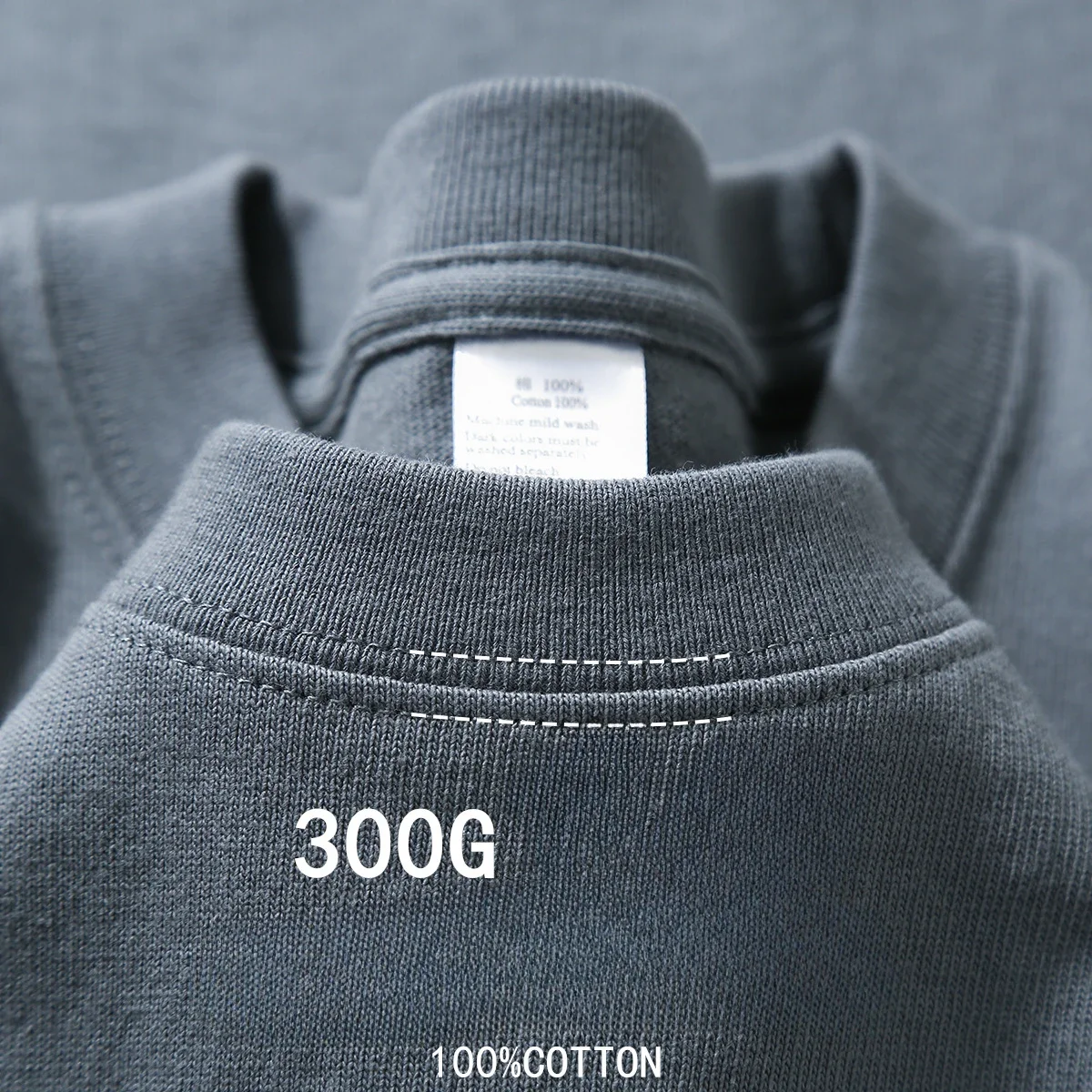 300g Cotton T Shirts Men Short Sleeved Heavyweight Summer Round Neck Loose Breathable Shirt for Men Women Basic Tee - Image 5