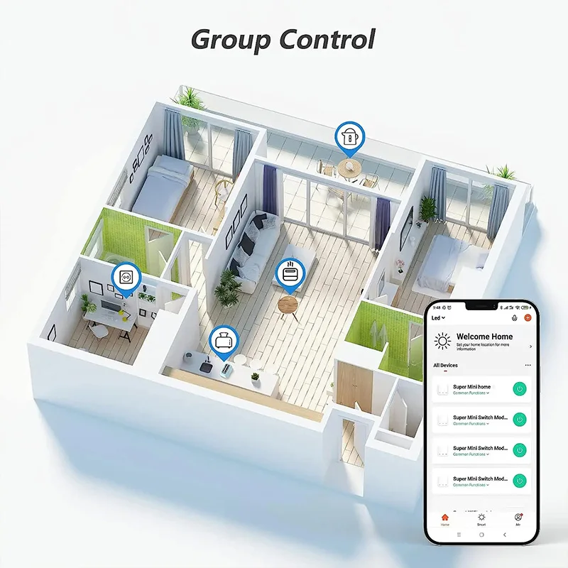 WiFi Smart Switch 16A/20A Timer Circuit Breaker 2-Way Control Yandex Alice Alexa Google Home APP Voice Control Automation Relay - Image 3