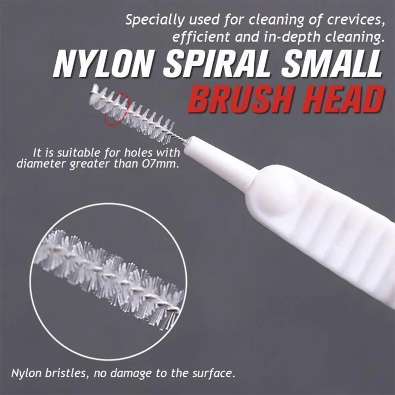 10-500PCS Shower Cleaning Brush Bathroom Micro Nylon Brush Nozzle Anti-blocking Cleaning Tools Bathroom Accessories - Image 5